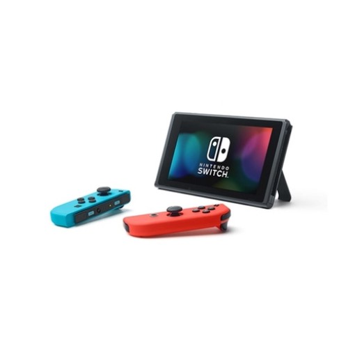 קונסולת משחק ניידת Nintendo Switch בצבע כחול, אפור, אדום